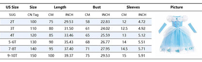 Cinderella Dress Kids Halloween Party Girls Princess Cosplay Costume Dress Up Carnival Christmas Fancy Children Clothing