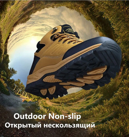 New Winter Men Boots Fur Warm Snow Boots Men Winter Boots Work Shoes Men waterproof Ankle Boots Outdoor Men's Sneakers Footwear