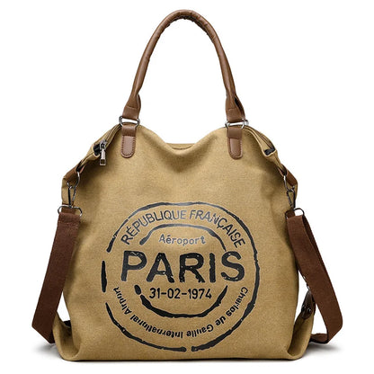 Women's Handbag Women's Shoulder Bag Fashion Purse Vintage CANVAS Bag Large Capacity Handbag Inclined Shoulder Bag Mom's Bag