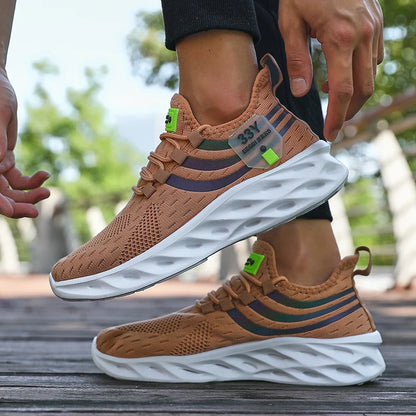 2025 Men Running Shoes Lightweight Sports Shoes Mesh Breathable Casual Running Shoes Women Anti Slip Outdoor New Product Launch