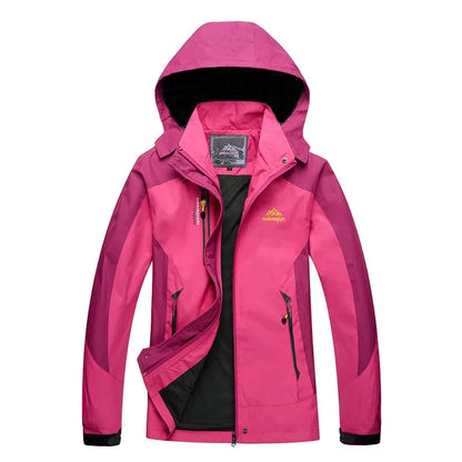 Women's Waterproof Hiking Jacket Windproof Windbreaker Camping Hunting Climbing Trekking Fishing Coat Outdoor Clothing