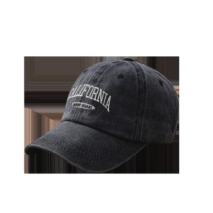 Cotton Retro Vintage Baseball Cap Men Women Denim Embroidered Letters Hat Cotton Soft Top Caps Casual Retro Unisex Hats