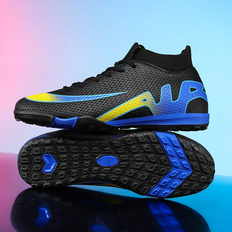 New Men Soccer Shoes Futsal Grass Cleats High-top Football Boots Non-Slip Sneakers High-quality Match Indoor Hot-selling Outdoor