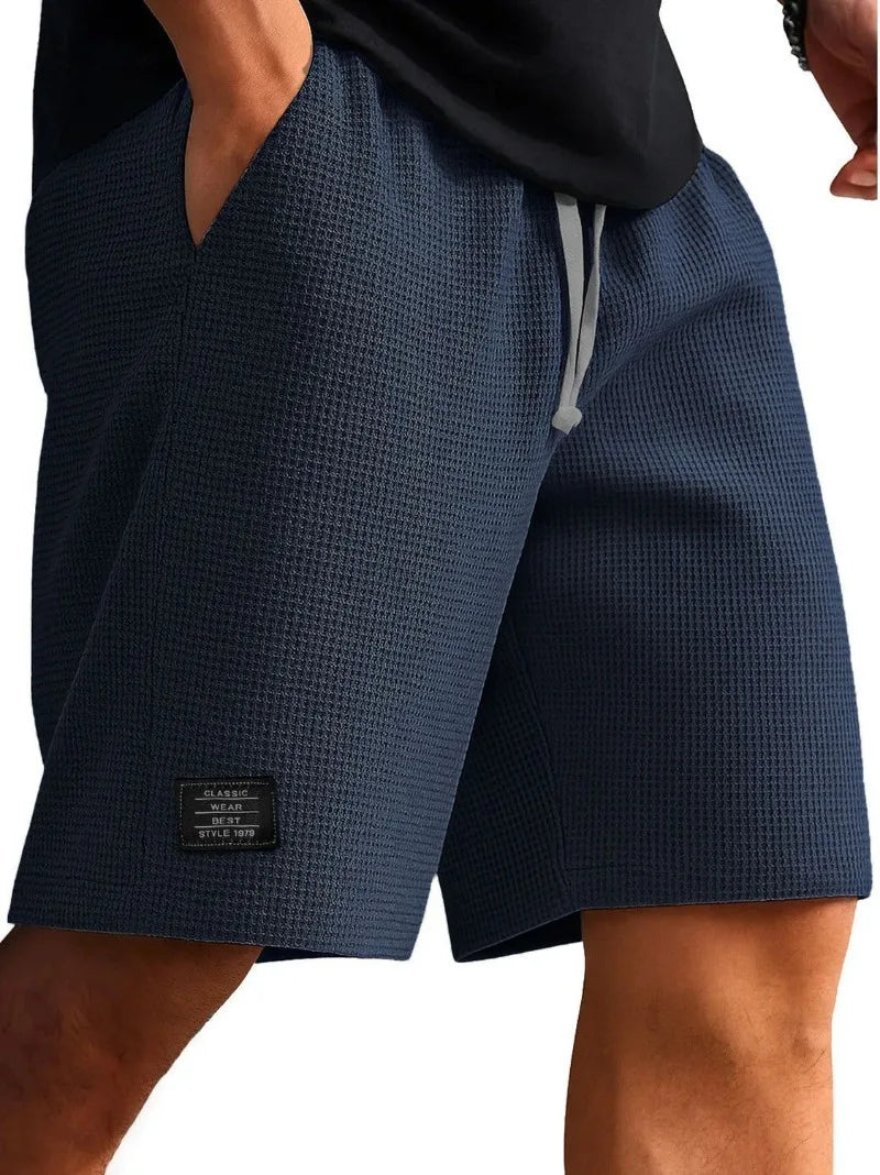 Fashion Sport Shorts for Men Streetwear Harajuku Casual Short Pants Men's Summer Sweatpants Retro Solid  Men Clothes Male Roupa