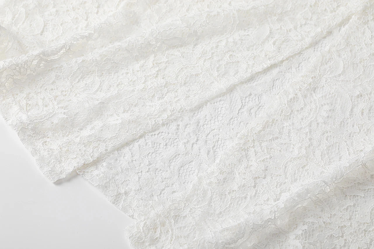 Lace Jacquard Transperant Skirt Women Summer New High Waist Sexy Casual Long Skirts 2025 Streetwear Fashion White Maxi Skirt