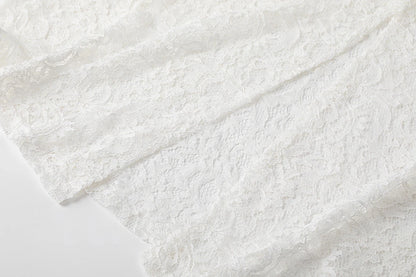 Lace Jacquard Transperant Skirt Women Summer New High Waist Sexy Casual Long Skirts 2025 Streetwear Fashion White Maxi Skirt