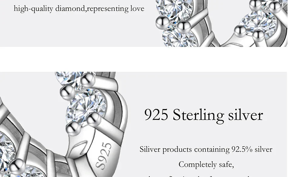 1.8CT All Moissanite Earrings for Women S925 Pure Silver GRA Certified Diamond Temperament Fashion Wedding Party Jewelry