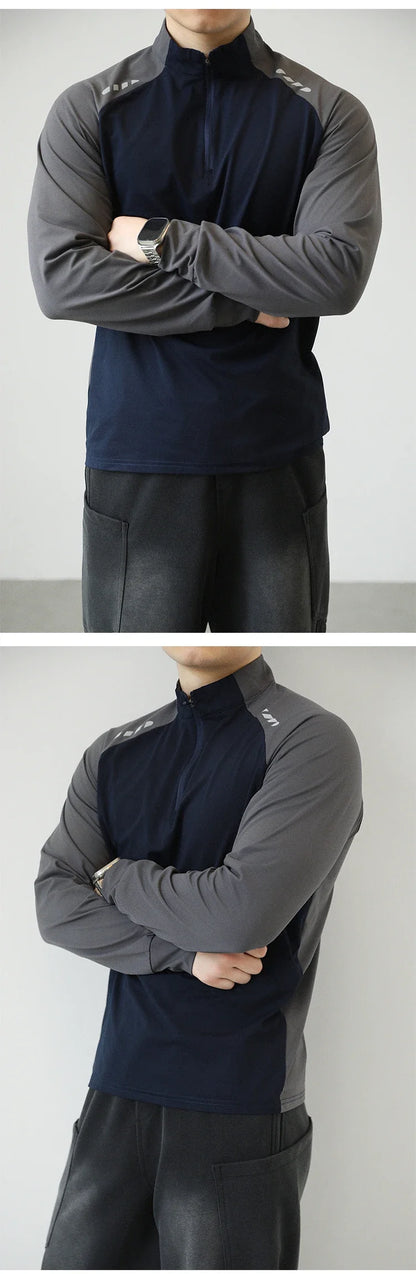 Men's Quick-drying Fitness Sportswear  Quick - Dry Outdoor Cycling & Fitness Long - Sleeve T - Shirt