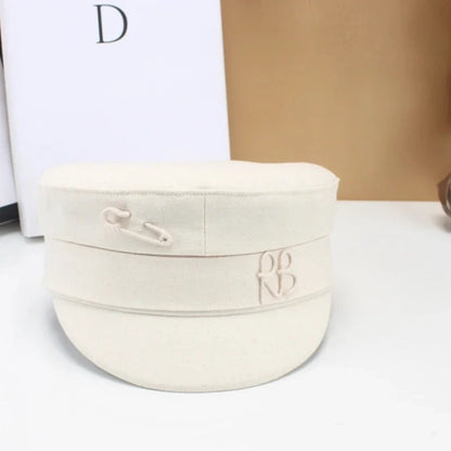 Brand Designer New Winter Embroidery Letter Baker Boy Straw Caps Purple Newsboy Caps Thick Warm Flat Cap Chapeau Homme
