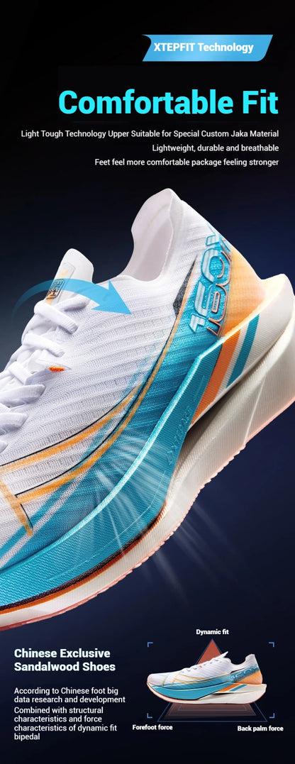 160X 6.0 Running Shoes Professional Marathon PB Carbon Plate For Men Cushioning Shock Absorption Sneakers 976319110057
