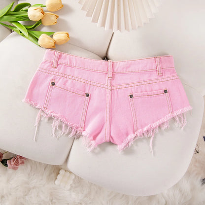 26 New Summer Fashion Sexy Low Waist Ripped Women's Denim Shorts Hot Pants Jeans Booty Shorts
