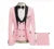 Latest Coat Pant Designs Red Terno Slim Fit Prom Men Suit Groom Suits For Wedding Tuxedo Costume Jacket+Vest+Pants