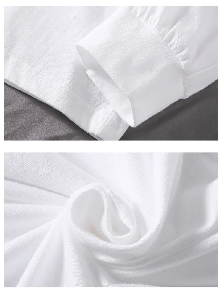 Big Sizes Men Clothes 12XL T Shirt Men Basic 100 Cotton Long Sleeve T-shirt Male Plus Large 10XL Oversized Simples Black Tshirt