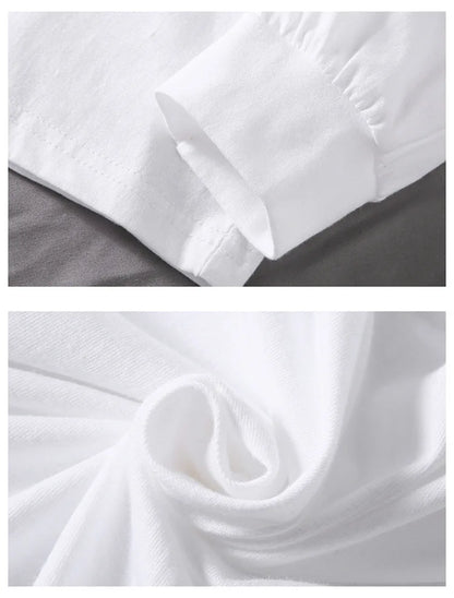 Big Sizes Men Clothes 12XL T Shirt Men Basic 100 Cotton Long Sleeve T-shirt Male Plus Large 10XL Oversized Simples Black Tshirt