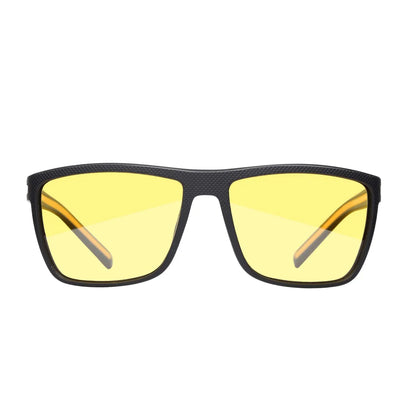 Polarized Sunglasses for Men Shades Lightweight TR90 Frame UV400 Protection Square Outdoor Trave Driving Sun Glasses