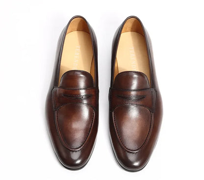 Italian Style Men's Loafers Tassel Genuine Suede Leather Comfortable Slip on Wedding Party Dress Shoes for Men Casual Shoes