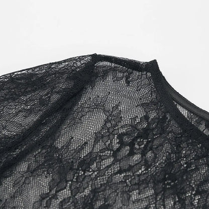 Evening Party Dress Lace Dress High Street Style Black Black Lace Dress Brand New Condition Fashion All-match Dress