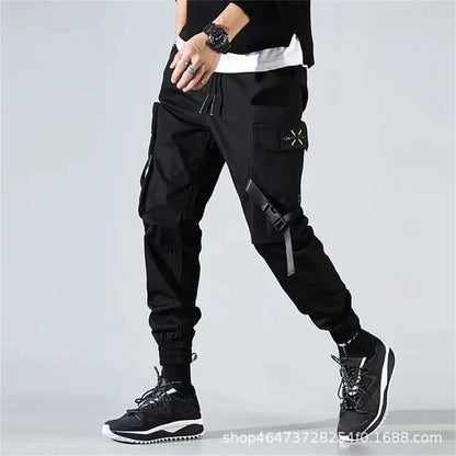 Fashion Multiple Models New Multi Pocket Drawstring Pants Men's Casual Cargo Pants Summer Outdoor Hip Hop Sweatpants Men Women