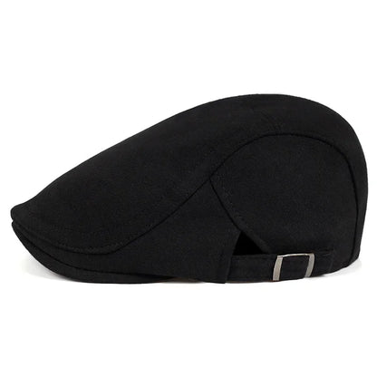 High Quality Winter Retro British Style Newsboy Cap Men Vintage Luxury Unisex New Octagonal Flat Cap Cotton Ascot Caps Beanie