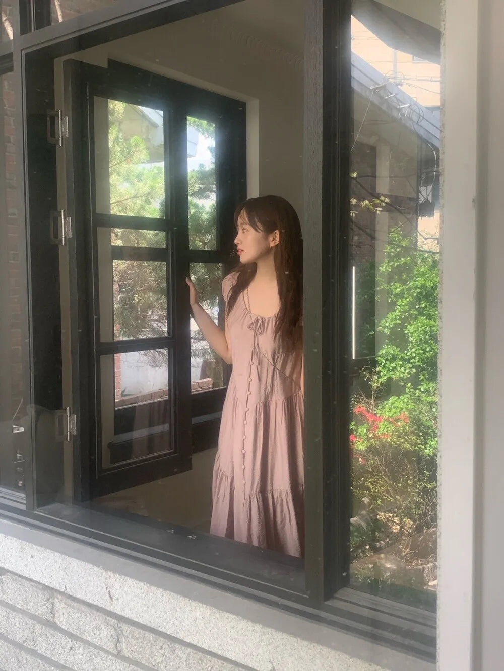 Spring 2025 Chic A-Line Dr Korean Sle Long Svel Women's Faionable Gown Ele Personali Commute Suitable Dr