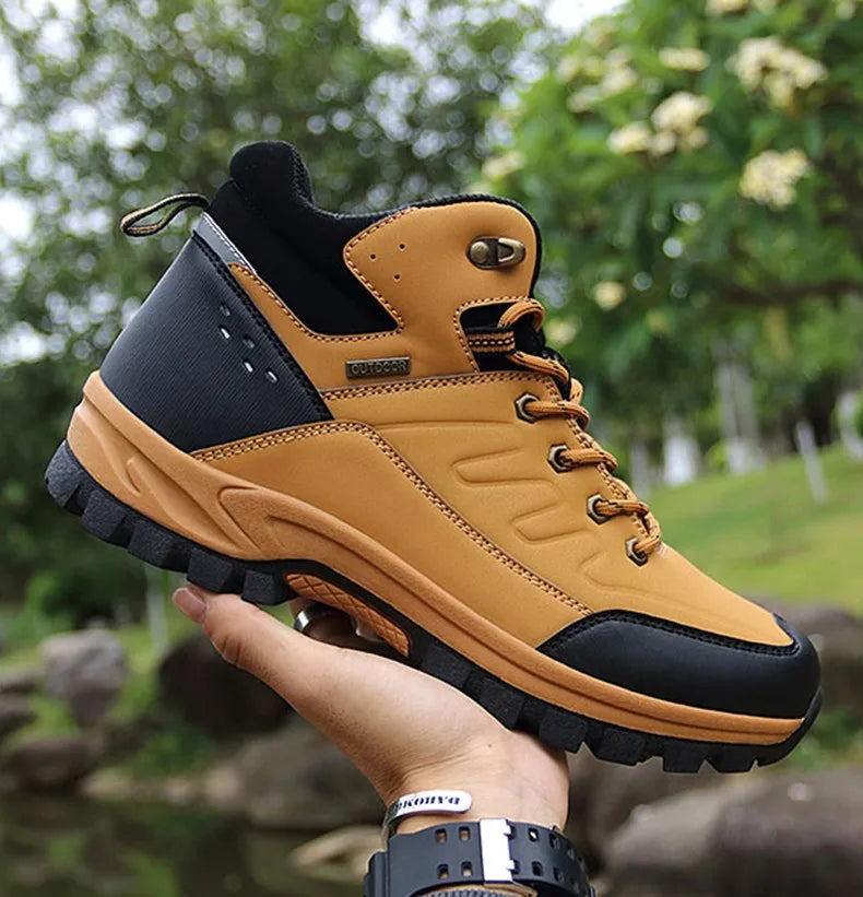 New Winter Men Boots Fur Warm Snow Boots Men Winter Boots Work Shoes Men waterproof Ankle Boots Outdoor Men's Sneakers Footwear