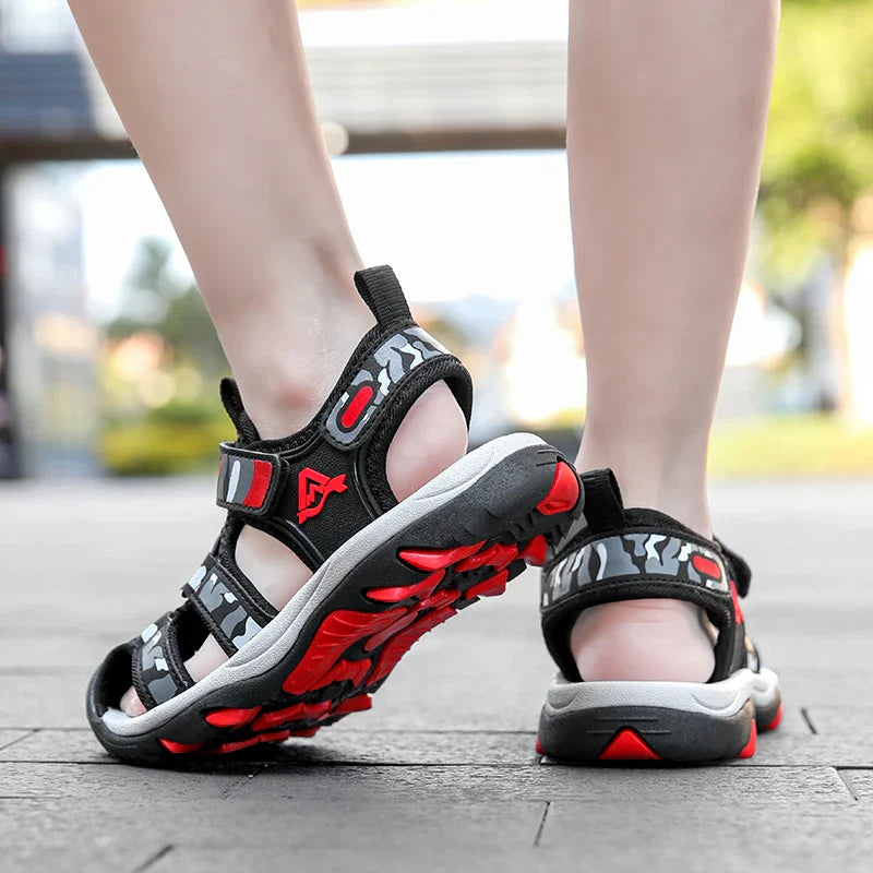 Children's Anti-Slip Summer Sandals for Boys Outdoor Anti-Collision Casual Walking Shoe Soft Bottom Breathable Kids Beach Sandal
