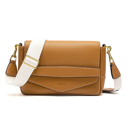 Shoulder Bag Simple High Quality Grey Texture Flip Cover Bag Soft Square Bag Women's Commuter