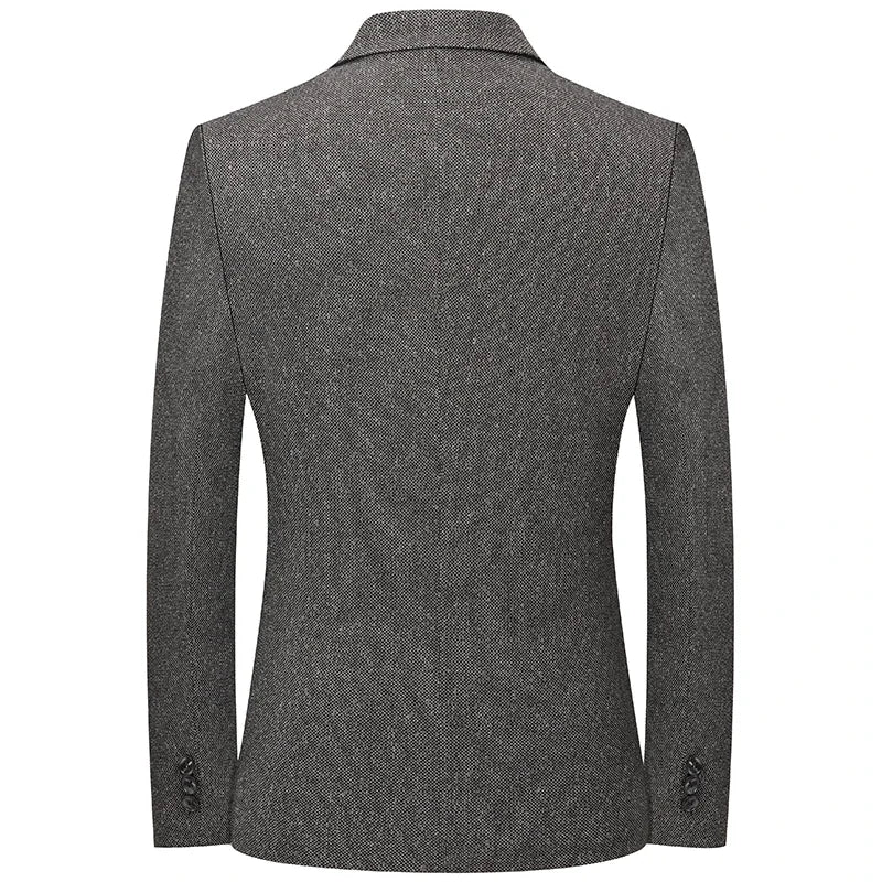 Brand 2026 Spring Autumn Retro Style Suit Blazers for Man 2 Button Slim Fit Social Business Blazer Jackets Men