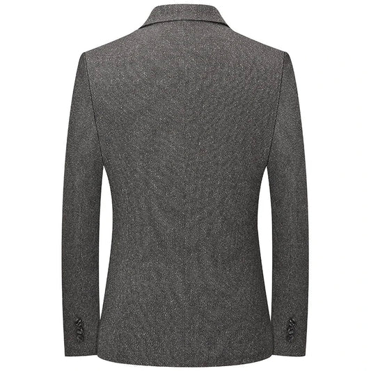 Brand 2026 Spring Autumn Retro Style Suit Blazers for Man 2 Button Slim Fit Social Business Blazer Jackets Men