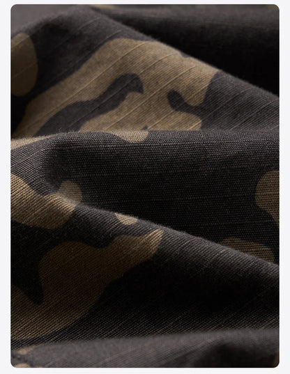 2025 Summer New Camouflage Tactic Shorts Men Oversize Outdoor Cargo Shorts