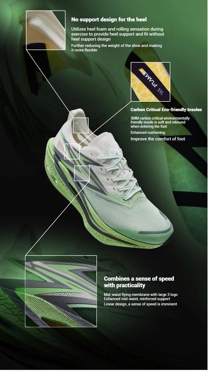 Flame 4.5 Men's Running Shoes Carbon Plate Breathable Stable Rebound Grippy Durable Cushion Male Sneakers 672532221
