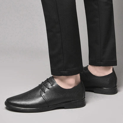 Classic Dress Mens Flats for Wedding Men Oxfords Shoes Fashion Casual Footwear Men New Genuine Leather for Male Walking Shoes
