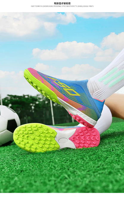 Men Soccer Shoes Society FG/TF Professional Original Women Football Boots Cleats Grass Outdoor Training Unisex Non Slip Sports