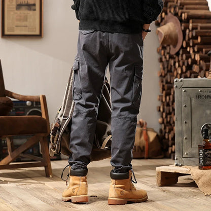 New Men Fashion Military Cargo Army Pants Slim Regualr Straight Fit Cotton Multi Color Camouflage Green Yellow Trousers BL7606