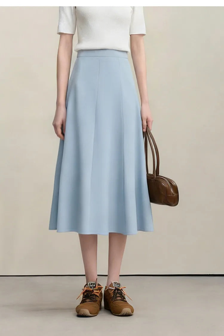 Women's Skirt 2026 Summer New Elegant Office Solid High Waist Mermaid Skirt Casual Loose Versatile Woman Clothes 12622093