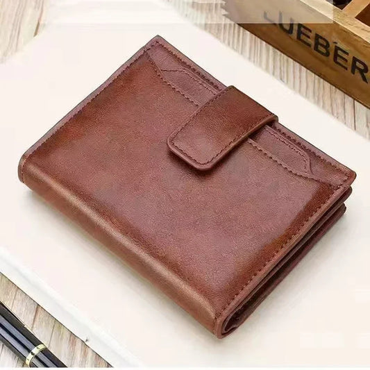 Porte-monnaie homme portefeuille RFID antivol homme cuir portefeuille fermeture éclair porte-cartes de visite porte-monnaie portefeuille homme