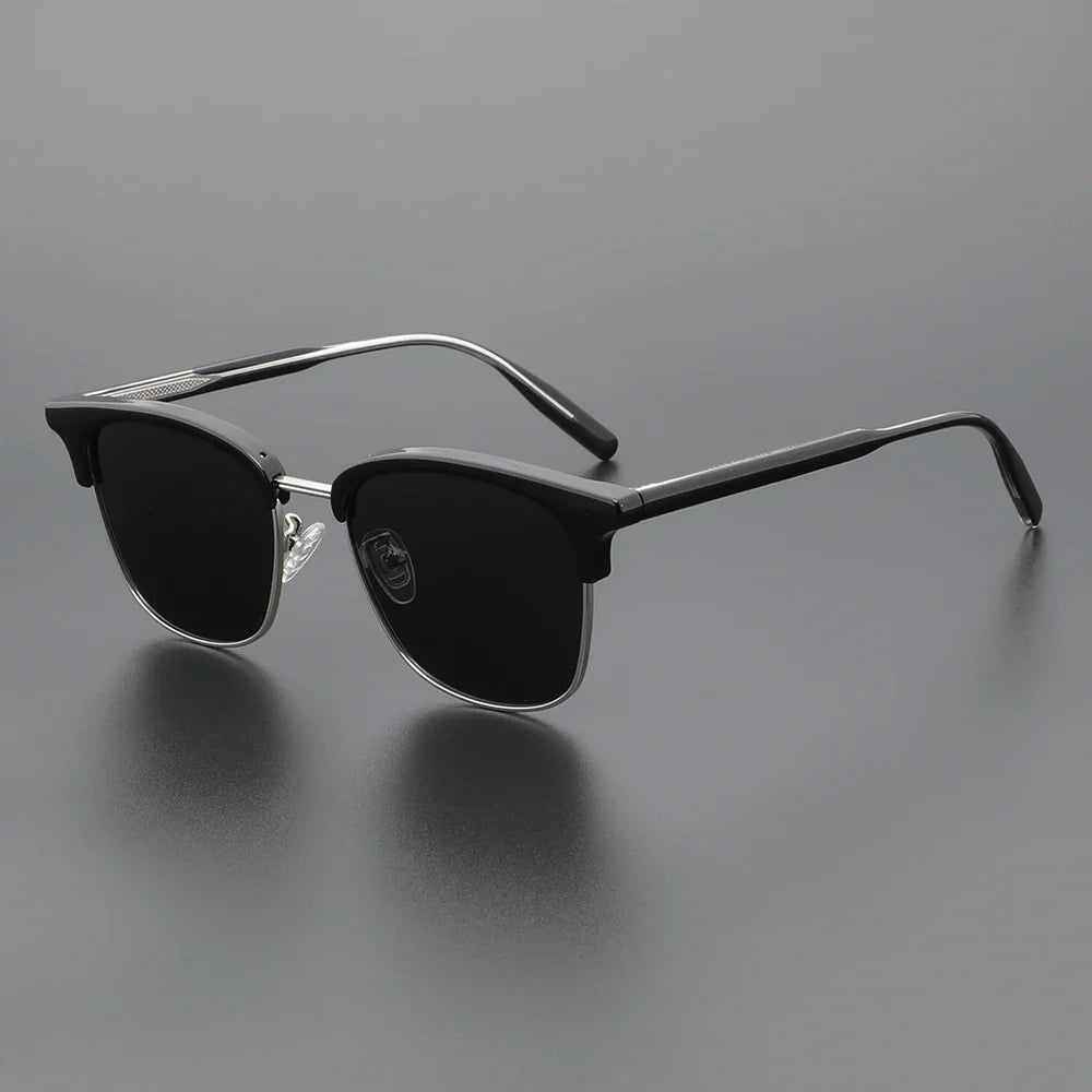 Europe and The United States Retro Sunglasses Classic Large Frame Men's Sunglasses Polarized UV Protection Travel Shading Mirror
