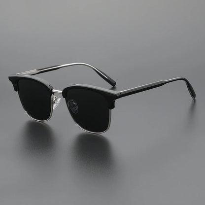 Europe and The United States Retro Sunglasses Classic Large Frame Men's Sunglasses Polarized UV Protection Travel Shading Mirror