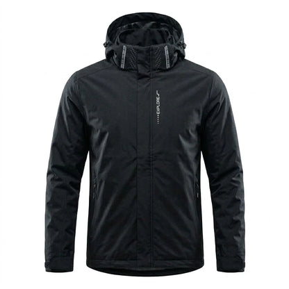 Mens Outdoor Waterproof Jacket Windproof Hoodie Coats Lightweight Cycling and Hiking Raincoat Work Jacket Man Climbing Outerwear