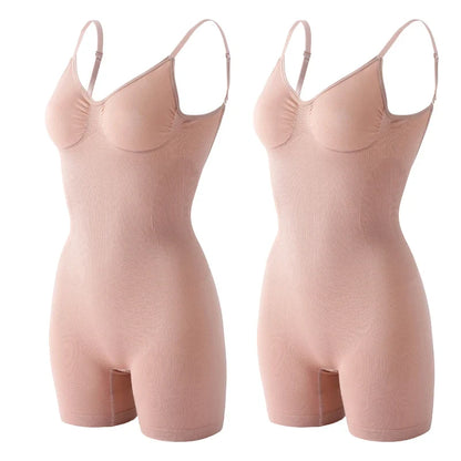 Seamless Low Back Bodysuit Shapewear Women Butt Lifter Smooth Body Shaper Backless Slimming Sheath Flat Belly Corset Underwear