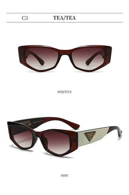 2025 New Special-shaped Light Luxury Small Cat Eye Fashion Sunglasses Women Triangle Premium Sunshade Sun Glasses Ladies UV400