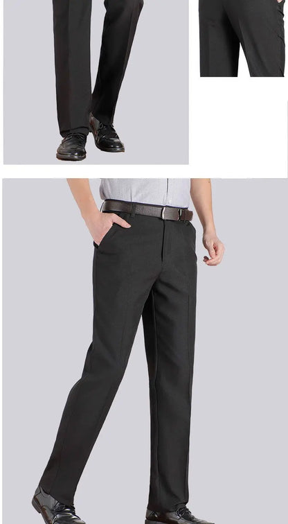 High Quality Men's Suit Pants Classic Summer Spring Pants High Waist Autumn Trousers Business Casual Pant Dropshipping Gozbkf
