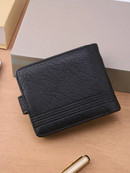 Portefeuille en cuir fin pour homme, porte-monnaie à fermeture éclair de qualité avec compartiment à monnaie, porte-cartes court décontracté pour homme pour un usage quotidien
