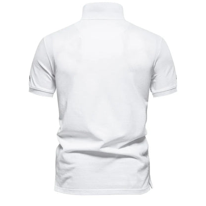 2024 New Summer 100% Cotton Polo Shirt for Men Brand Quality Embroidery Short Sleeve Mens Polos