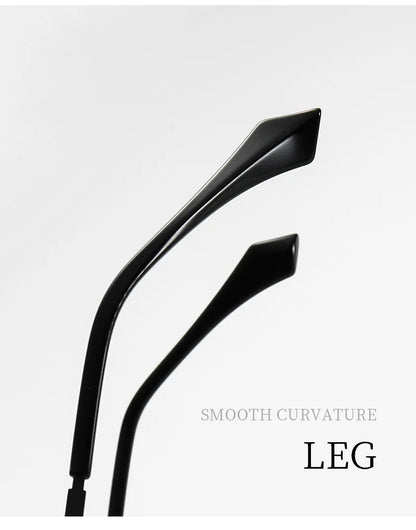 New Metal Eyeglasses Square Frame Business Casual Anti-blue Light Reading Glasses Men's Prescription Customized 6915