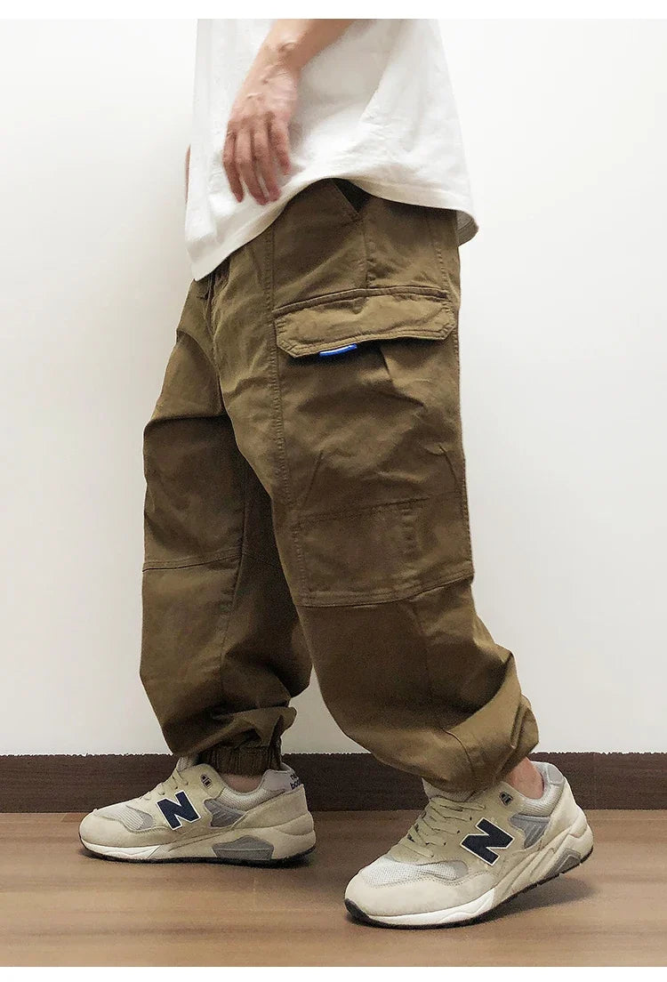 High Quality Japanese Streetwear Baggy Cargo Pants Hip Hop Men'S Clothing Plus Size Casual Jogging Pants Harajuku Trousers Male