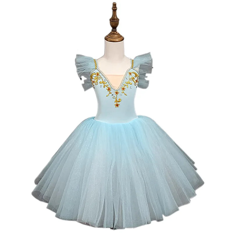 Fashion Children's Day Ballet Dress Kids Tutu Puffy Dance Wear Princess Dresses Girls Summer Performance Clothes Girl Vestidos