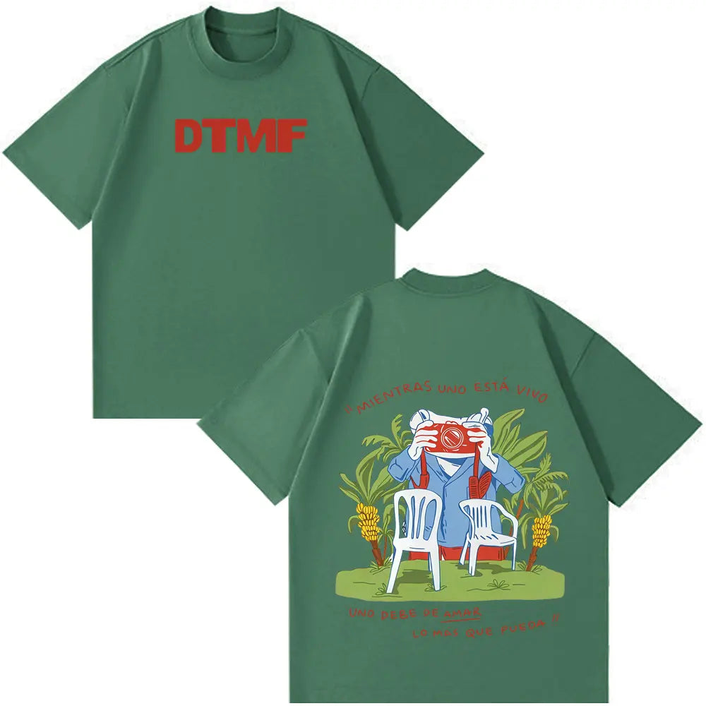 Rapper Bad Bunny Tour 2026 Print T Shirt Men Women Hip Hop Oversized T-shirts Summer Cotton Casual Aesthetic Trendy T-shirt