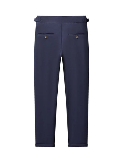 High Quality Mens Stretch Golf Pants Casual Slim Fit Dress Pants Adjustable Waist Tapered Work Cropped Trousers