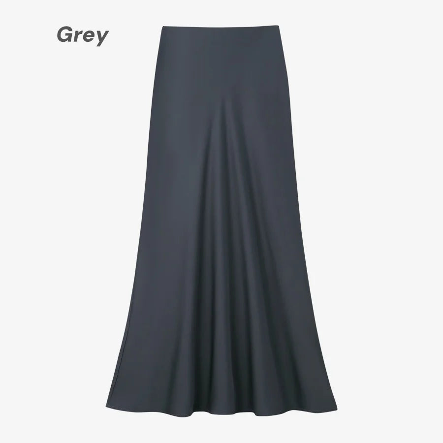 AS AW25  classic high quality Satin skirt adjustable waist skirt all season woman clothing